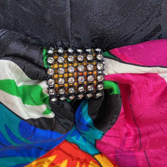 Vintage Strapless Floral Party Dress - Picture 4 of 10